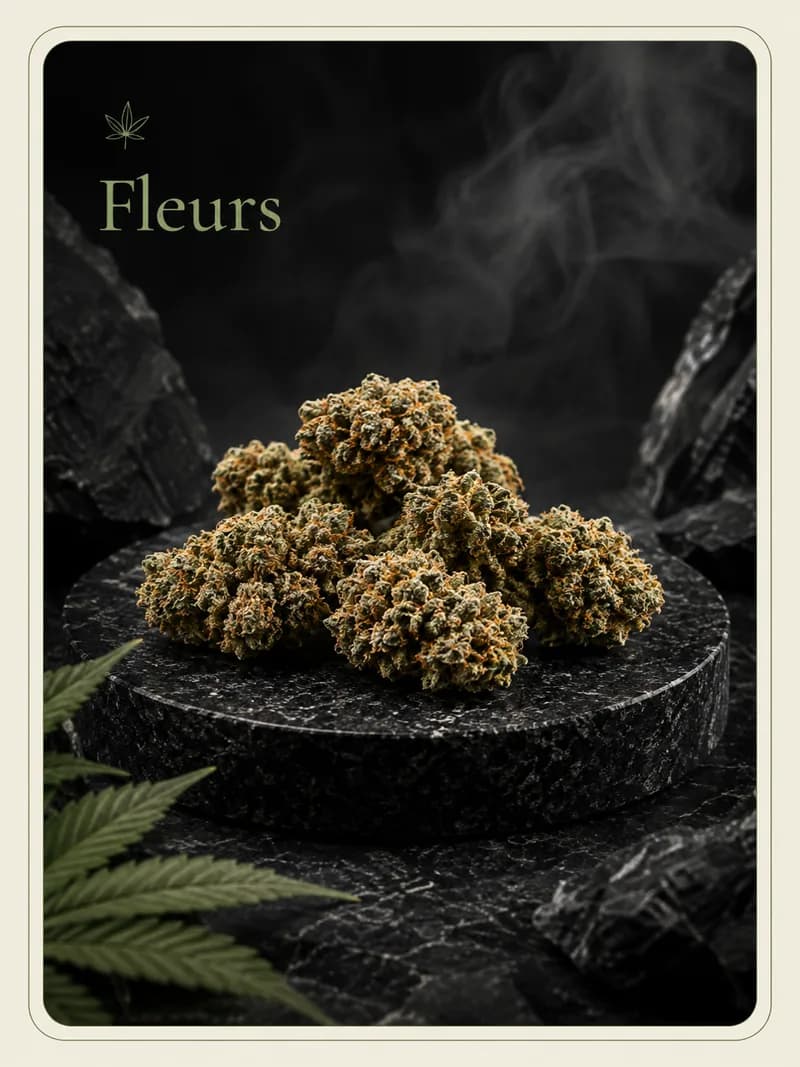 Fleurs CBD séchées, triées à la main